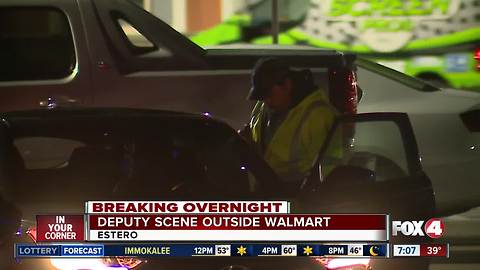 Deputy presence outside Estero Walmart