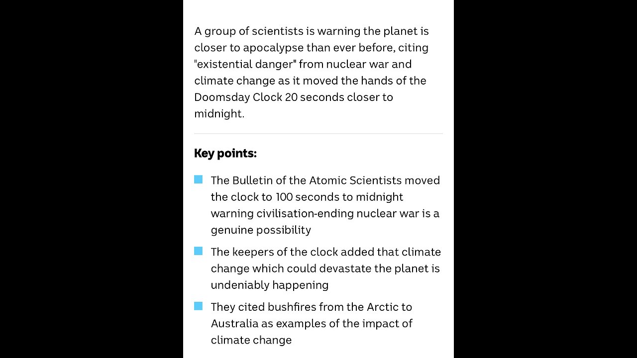 TOP 50 REASONS BLACKS SHOULD VOTE REPUBLICAN (#27) BIDEN AND THE DOOMSDAY CLOCK