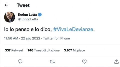 NWO, PEDOFILIA: Letta Enrico PD, Scuola Infanzia Italia, Devianze, Vaccini, Agosto 2022