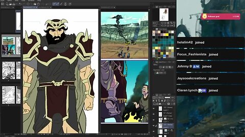 Drawing a Dhul Qarnyn comic book (tiktok stream archive timelapsed)