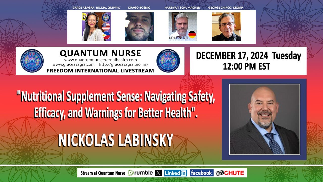 Nickolas Labinsky -"Nutritional Supplement Sense: Safety, Efficacy,& Warnings for Better Health"