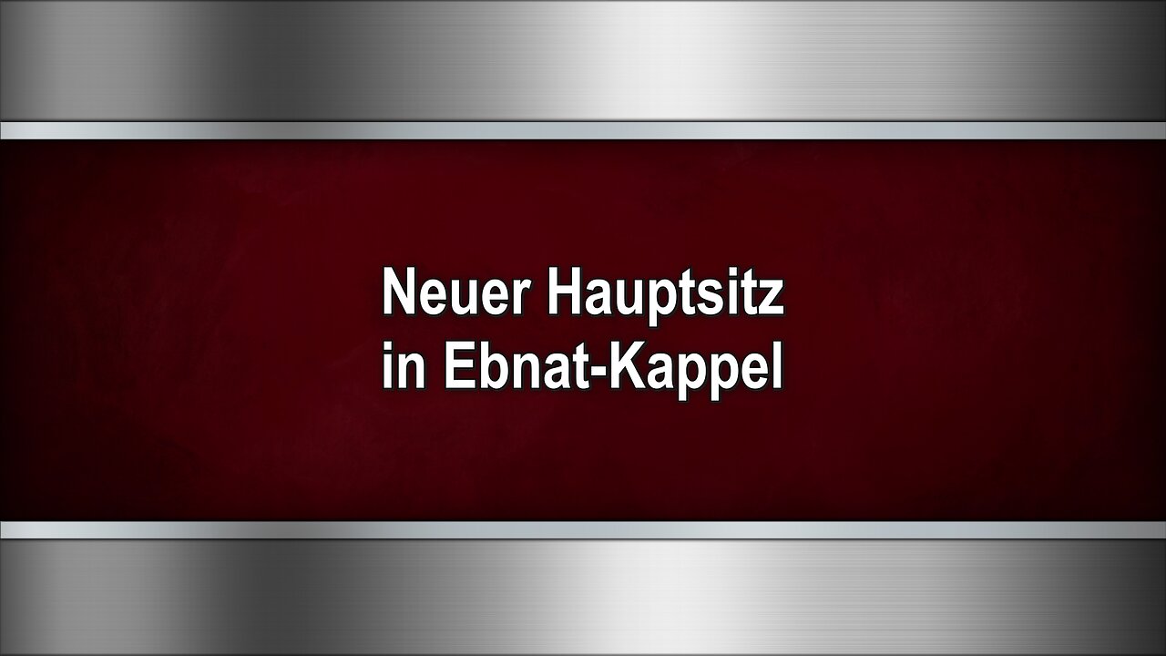 Neuer Hauptsitz in Ebnat-Kappel