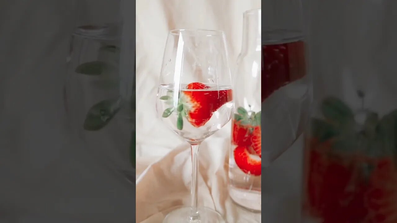 Strawberry Swimming in Clean Water 😳 #shortsfeed #shorts