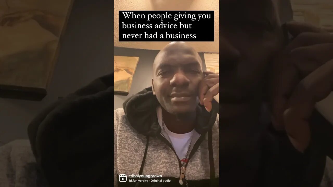 When people giving bad business advice to you
