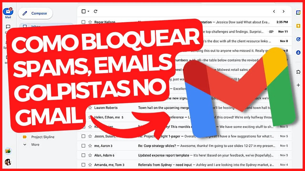 COMO BLOQUEAR SPAMS, EMAILS GOLPISTAS NO GMAIL