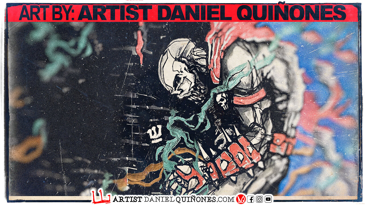 Time-Lapse Drawings | Mixed Vol. 13 without picking up my pen - by Artist Daniel Quinones