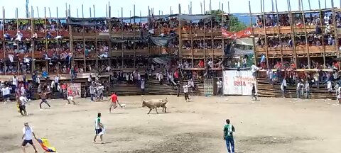 Stadium collapse in Colombia