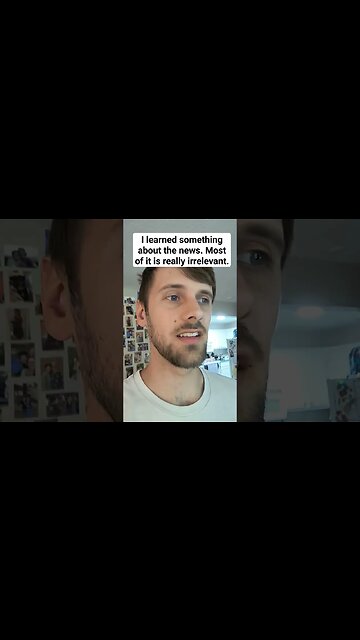 Most news stories aren't important #news #politics #culture