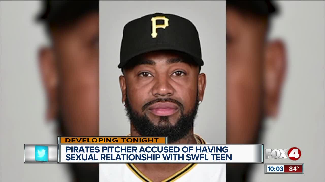 MLB Pittsburgh Pirates pitcher charged with soliciting a Lee County child