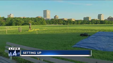 Camping out on Milwaukee's lakefront for the July 3rd fireworks