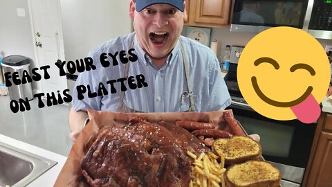 The Preachers Platter||BBQ Ribs and Sausage