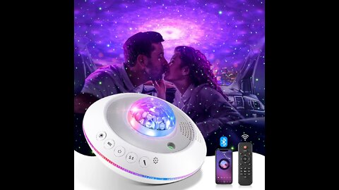 One Fire Star Galaxy Light, Bluetooth Music Night Light Projector