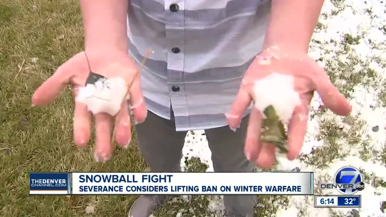 Boy trying to get rid of Colorado town's ban on snowballs
