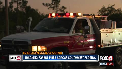 Wildfire Just South of Southwest Florida Int. Airport