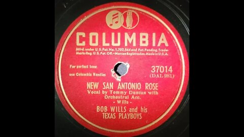 Bob Wills and His Texas Playboys, Tommy Duncan - New San Antonio Rose