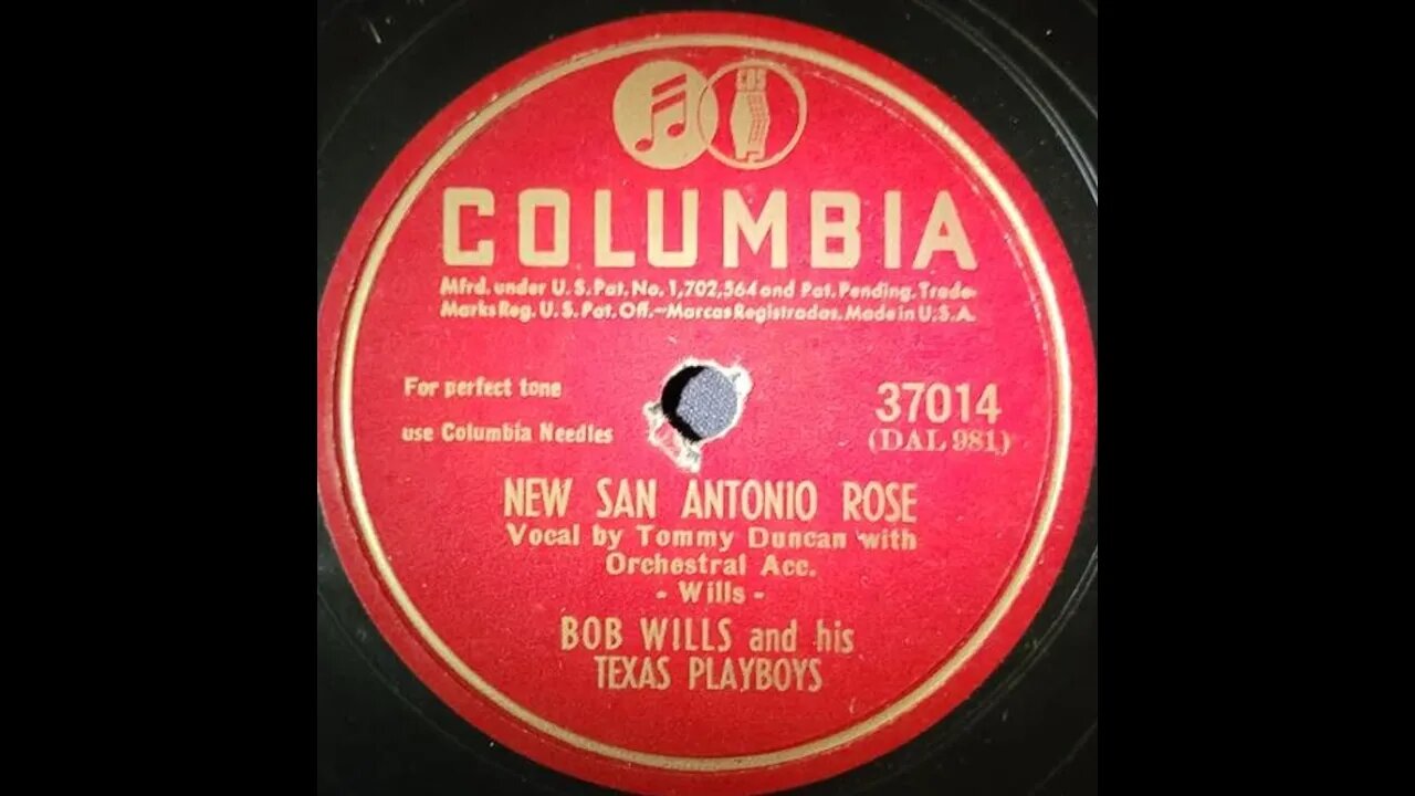 Bob Wills and His Texas Playboys, Tommy Duncan - New San Antonio Rose