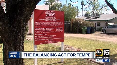 Homeowners in Tempe "downzoning" to protect from developers