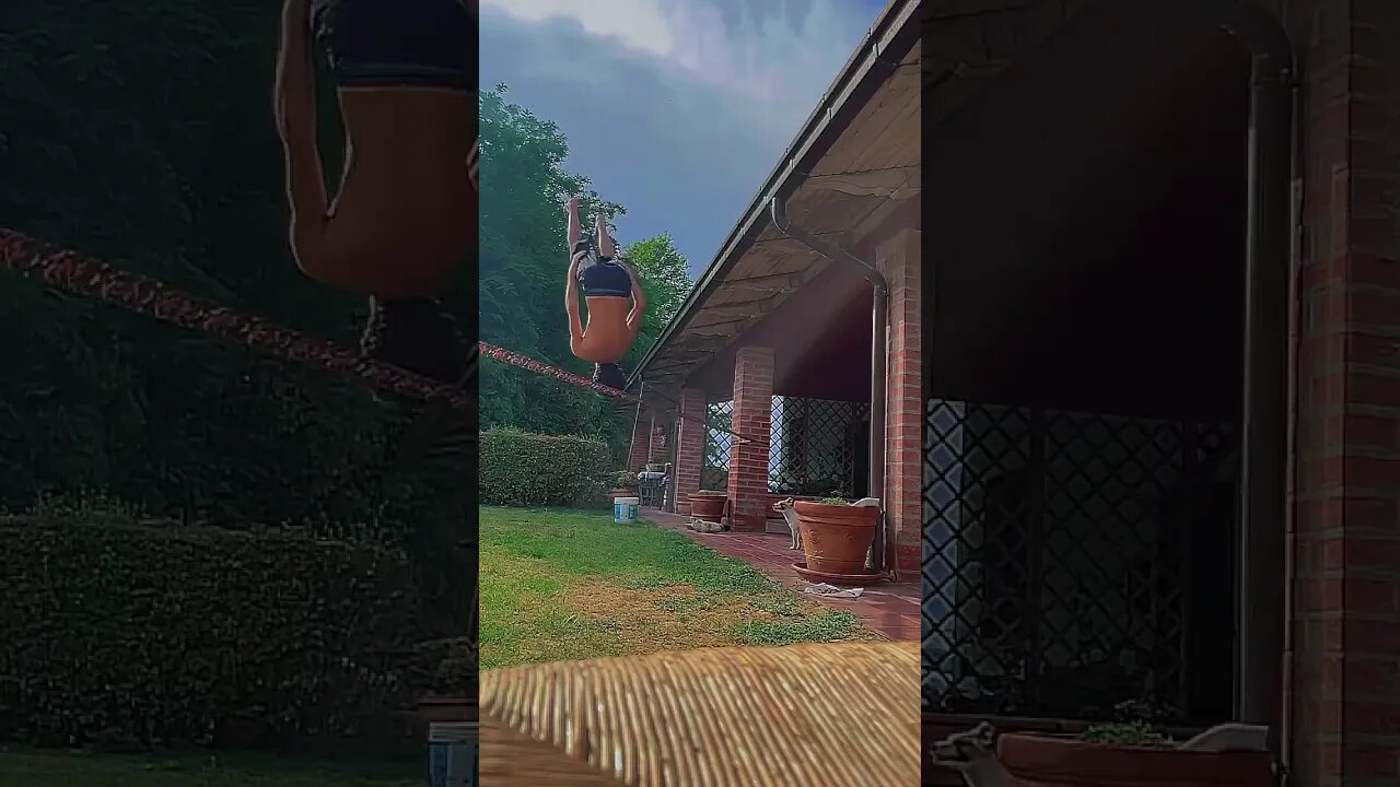 Backflip on Slackline