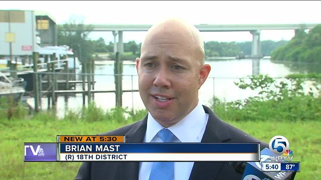 U.S. Rep. Brian Mast unveils bill to combat harmful algal blooms