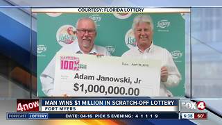 Fort Myers man wins $1 million in scratch-off lottery