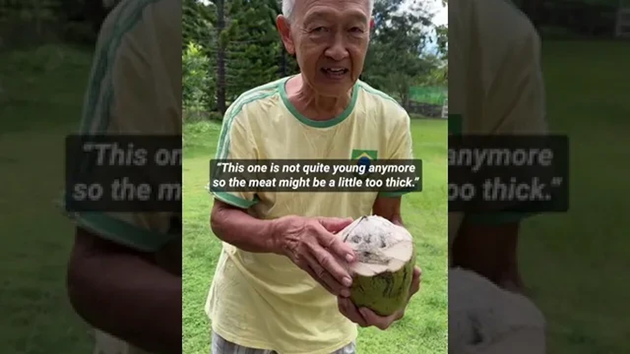 How to cut open a coconut