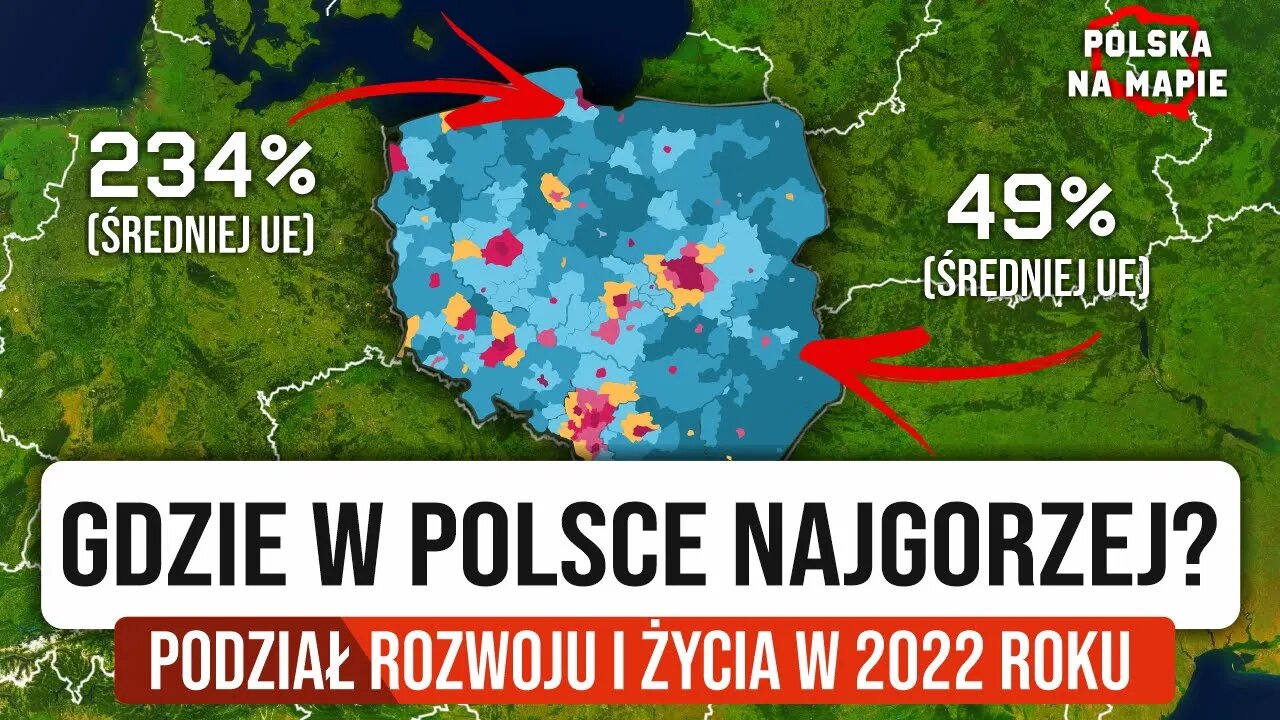 Polska NA MAPIE - Gdzie jest TERAZ NAJLEPIEJ, a gdzie NAJGORZEJ