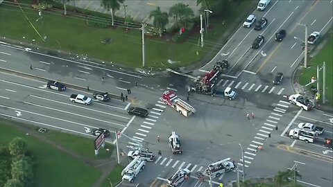 Driver of West Palm Beach police vehicle killed in fiery crash