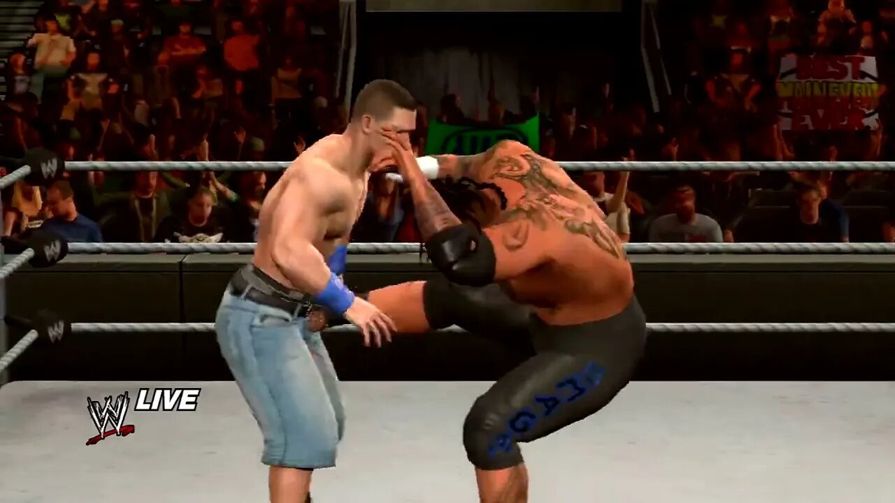 WWE SmackDown vs. Raw 2010 Gameplay John Cena vs Umaga