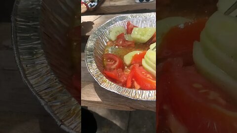 1st 🍅🥒 from My Garden!🔥🔥🔥