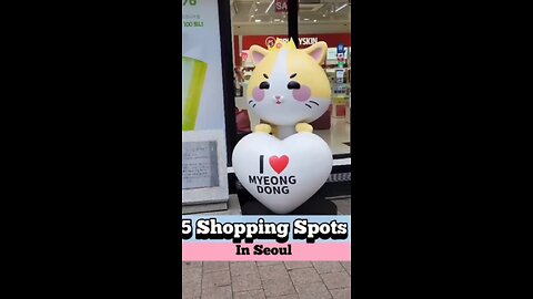 want to shopping in south korea