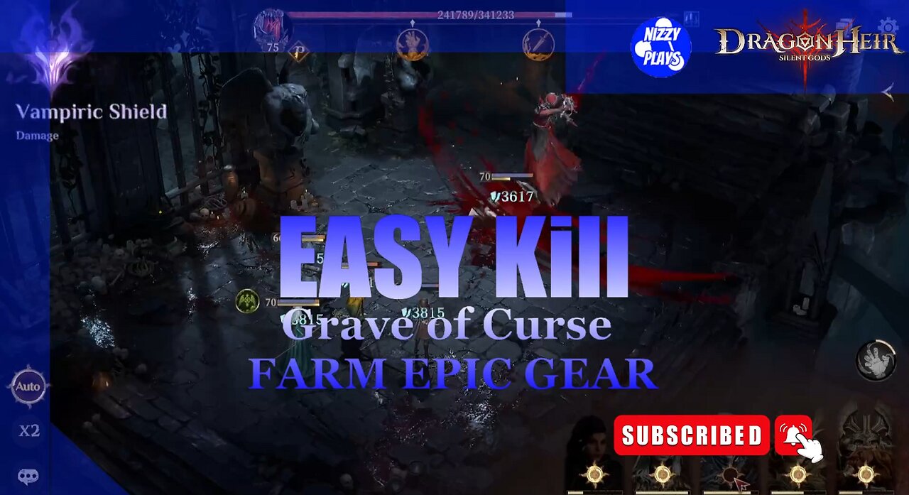 ⭐⭐⭐Easy Kill Grave of Curse Level 4! Farm EPIC GEAR ⭐⭐⭐ Dragonheir Silent Gods