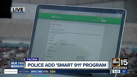 Peoria police adds 'Smart911' program to help callers in emergencies