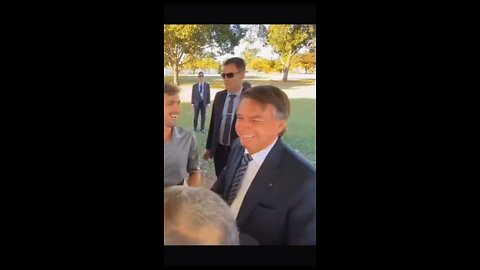 Presidente Bolsonaro de bom humor 😂