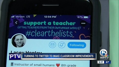 Indian River County teacher turns to Twitter to make classroom improvements