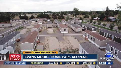 Evans mobile home park reopens