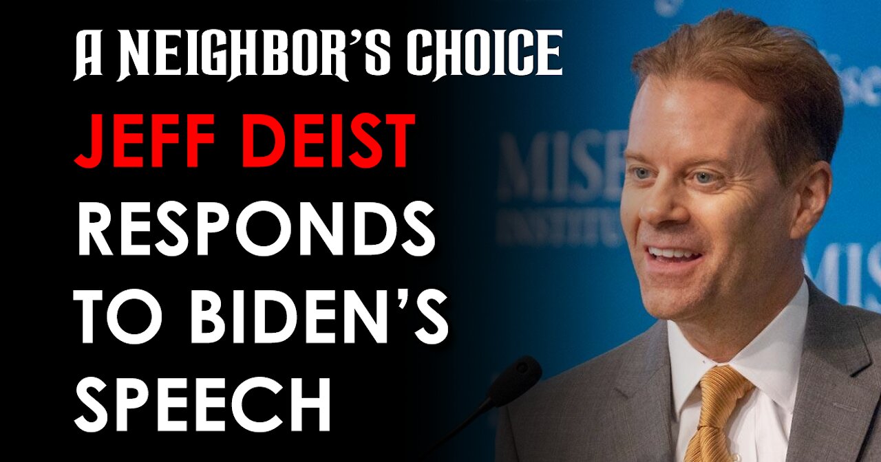 Tucker Goodrich Talks Seed Oils, Jeff Deist Responds to Biden's Speech