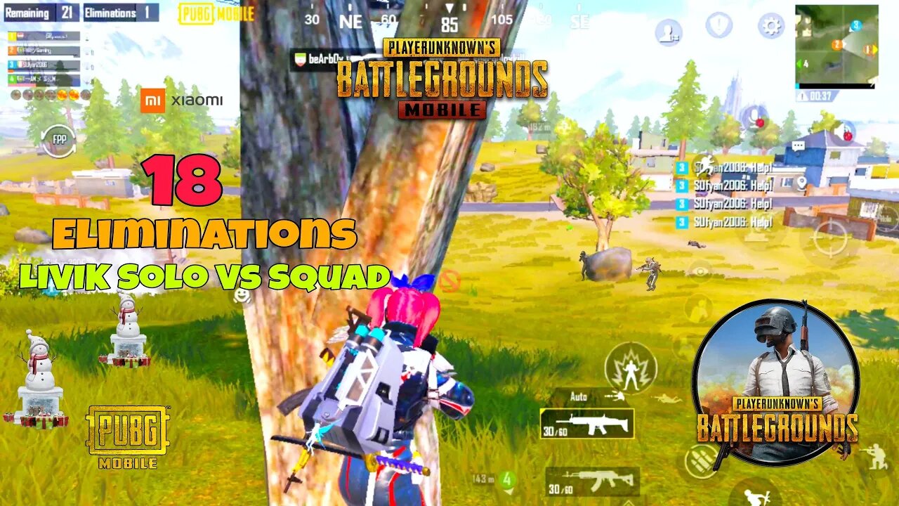 Battleground Mobile India | Xiaomi Pad 5 Tab Xtreme Plus Balance | Livik Solo Versus Squad