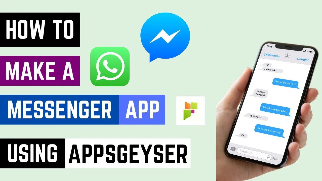 How To Make A Messenger App Using Appsgeyser