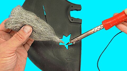 Plastic Welding Method with steel wool. Easy way to repair broken plastics!