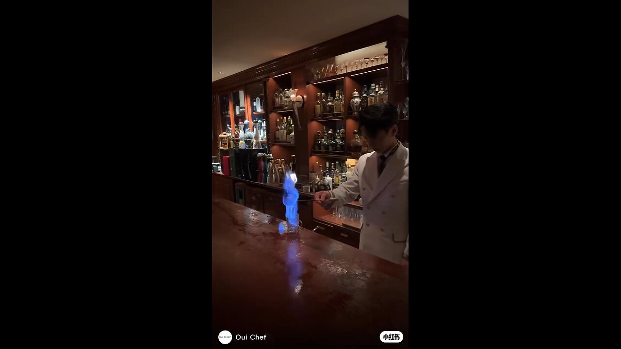 Awesome waitress serving