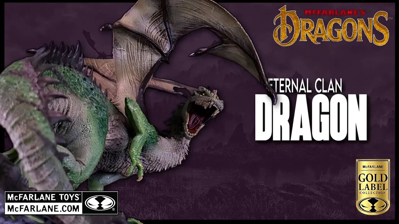 McFarlane Toys Dragon Series 8 Gold Label Collection Eternal Clan Dragon @TheReviewSpot