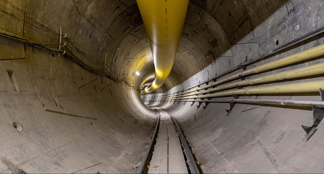 FIRST LOOK: Boring Company's underground people mover in Las Vegas coming along