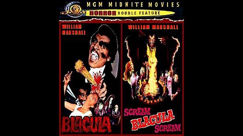 BLACULA 1972 & SCREAM BLACULA SCREAM 1973 Fantastic Undead Terror DOUBLE FEATURE