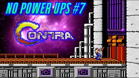 Contra gameplay No power up challenge #7