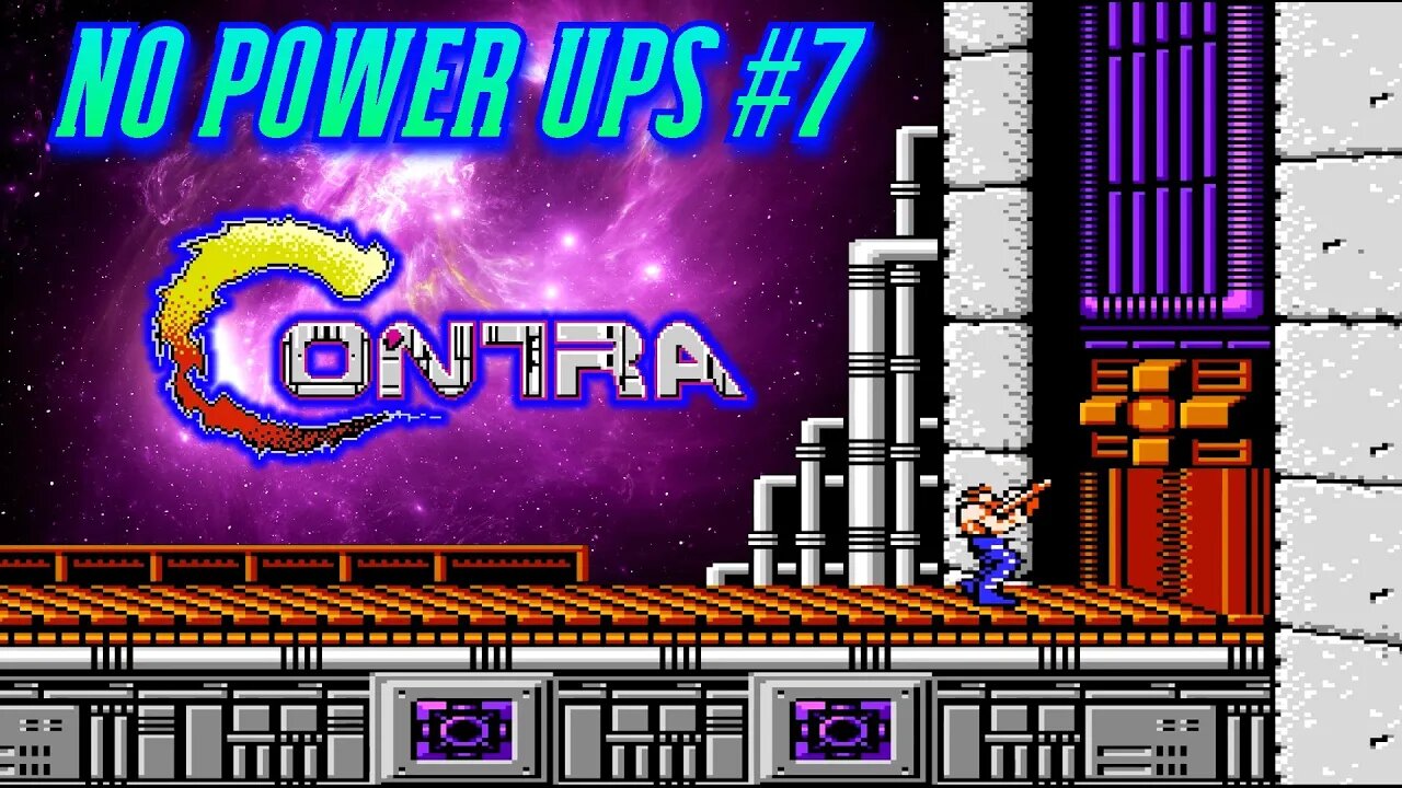 Contra gameplay No power up challenge #7