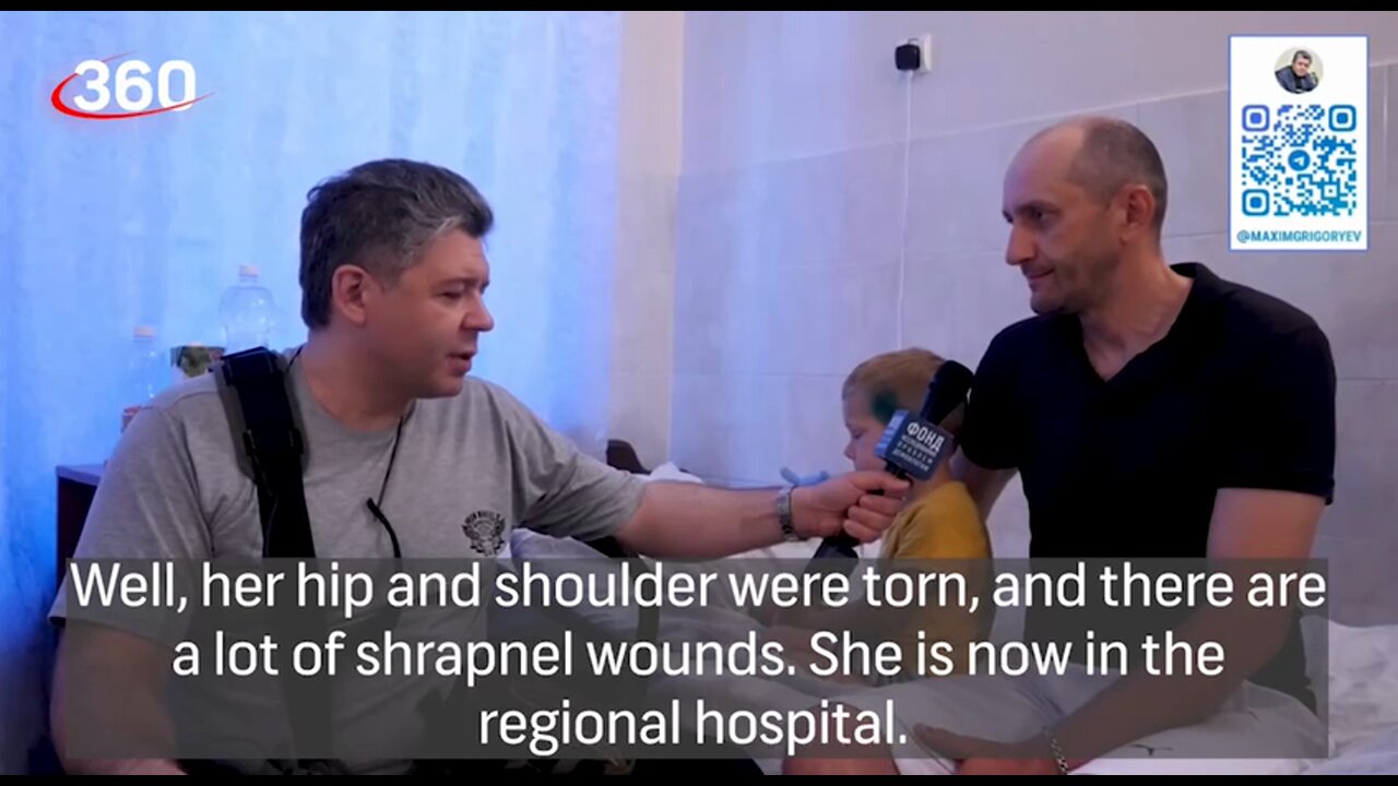 A man and his 4-year-old son tell about a Ukrainian Tochka-U missile strike in Svatovo, LPR