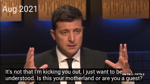 In 2021, Zelensky told Russian people in Donbass to leave.... So they are...
