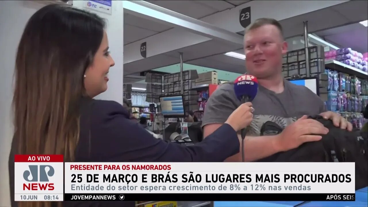 25 de Março e Brás são os lugares mais procurados para presente do Dia dos Namorados em SP
