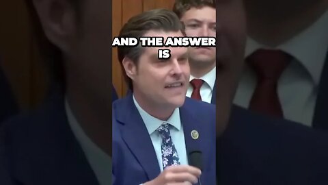 Matt Gaetz Presses Wray with Alleged Hunter Biden Message: "Sounds Like a Shakedown, Doesn't It?