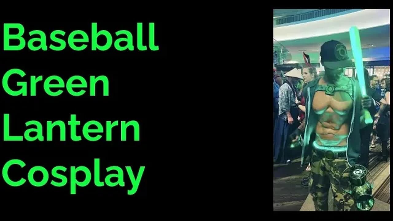 Baseball Green Lantern Cosplay #Cosplay #greenlantern #dccomics